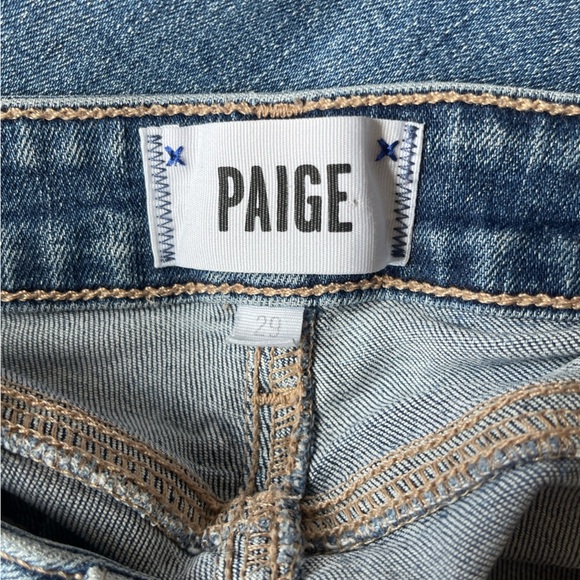 PAIGE Verdugo Skinny Crop Distressed Jeans - Size 29 - Picture 3 of 14